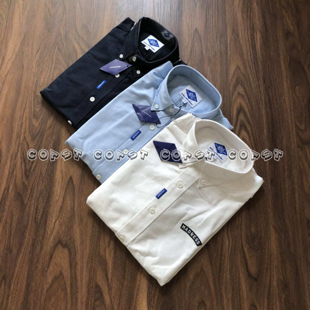 madness灯芯绒拼接牛津纺衬衫