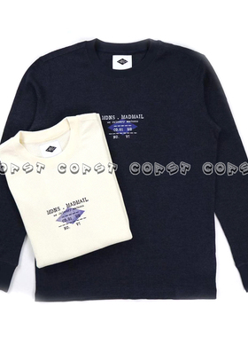 MADNESS LONG SLEEVE WAFFLE TEE 18AW 圆领华夫格长袖T恤余文乐