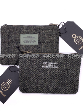 MADNESS HARRIS TWEED COIN BAG 羊毛零钱包 卡包 余文乐