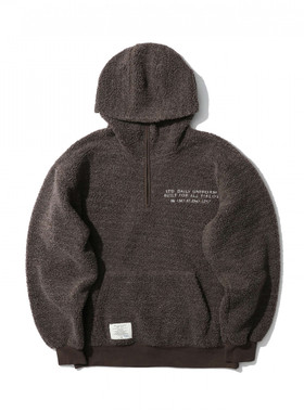 MADNESS SHERPA FLEECE HOODIE 摇粒绒卫衣半拉链套头帽衫 余文乐