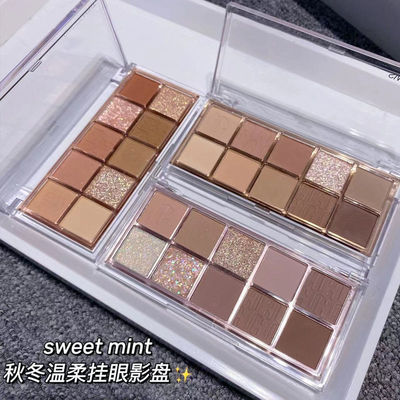 sweetmint眼影温柔玫瑰粉棕枫叶烤奶茶细闪平价学生秋冬2021新款