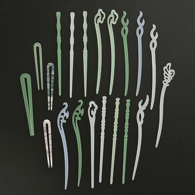 醋酸简约半透风古风DIY发簪