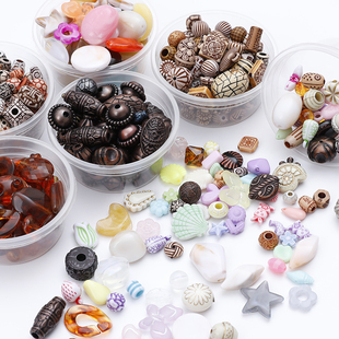 50g随机盲盒亚克力复古系列串珠DIY散珠混包款式多样百搭手链项链