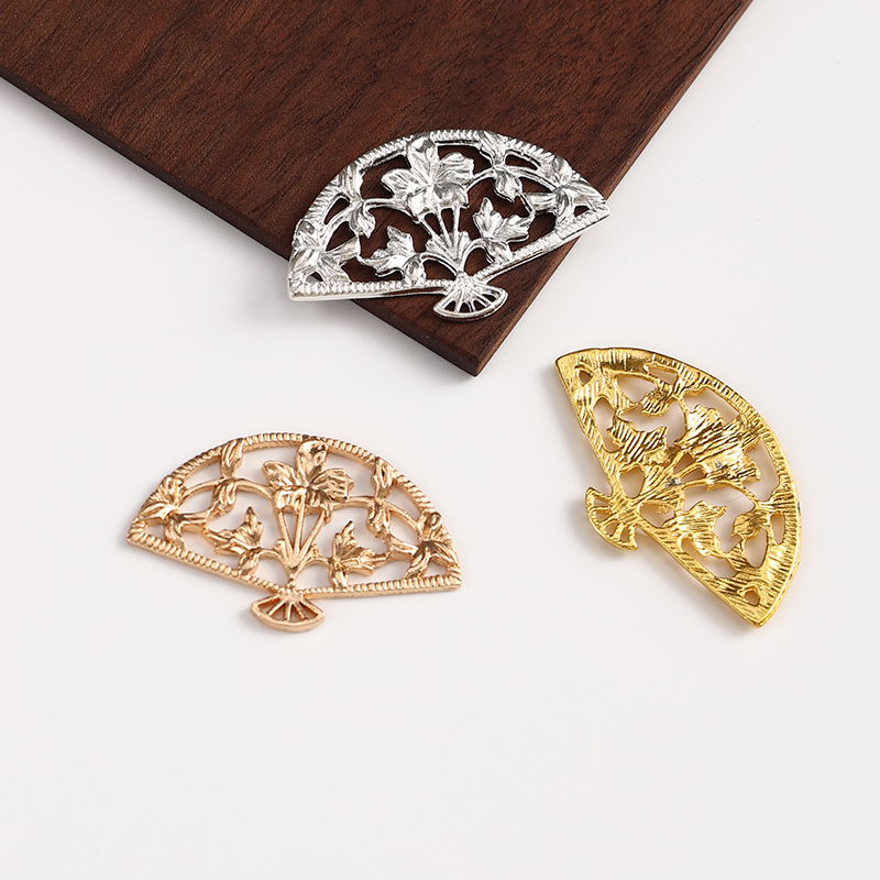 古风汉服步摇镂空扇子饰品配件