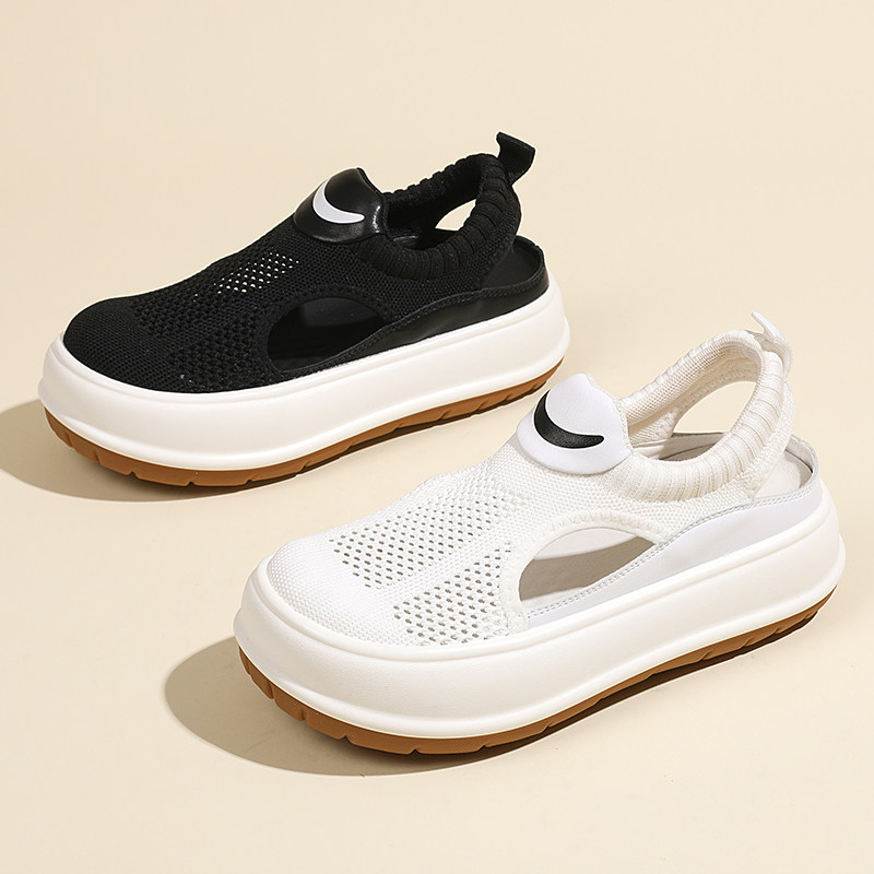 厚底运动凉鞋女ins潮2026夏季新款超火时尚百搭休闲透气网面网鞋