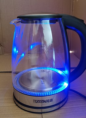 健康玻璃电热水壶2L家用快速烧水壶酒店宾馆自动断电电水壶煮水