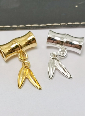 藏银合金竹节散珠 金色手串隔珠服装配饰 DIY手工饰品配件