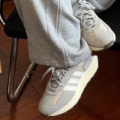 阿迪达斯三叶草RETROPY E5男女鞋复古网面缓震运动休闲鞋Q47101