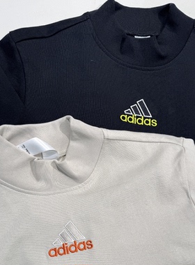 Adidas阿迪达斯男女运动半高领纯棉套头衫宽松长袖T恤JD5401 5402
