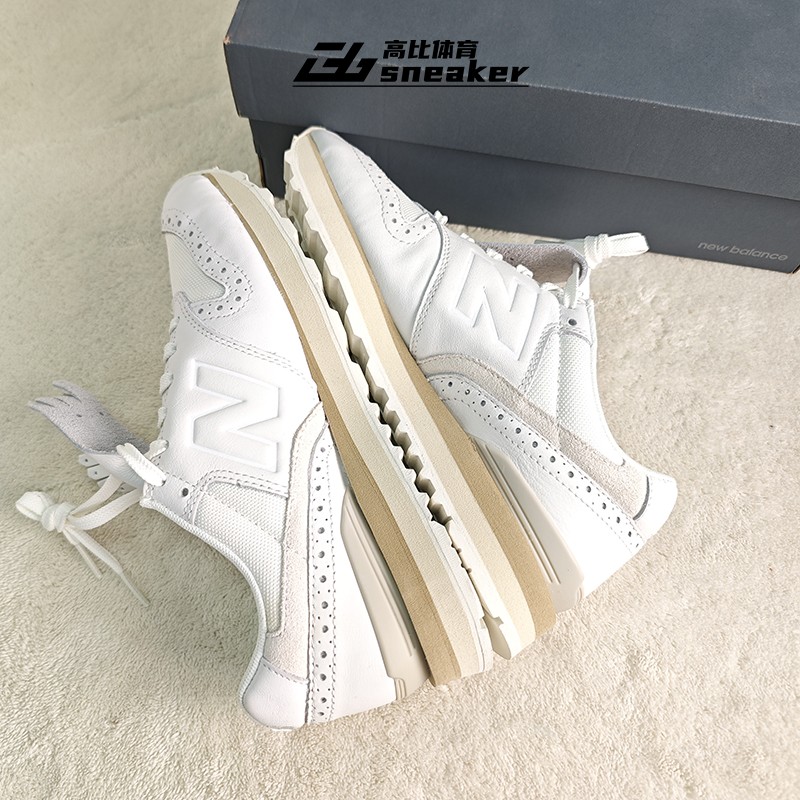 New Balance NB 996v2 女款舒适运动皮革白色跑步鞋WL996TA2