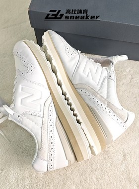 New Balance NB 996v2 女款舒适运动皮革白色跑步鞋WL996TA2