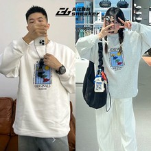 Adidas阿迪达斯男子圆领套头加绒卫衣运动休闲上衣宽松舒适IX6745