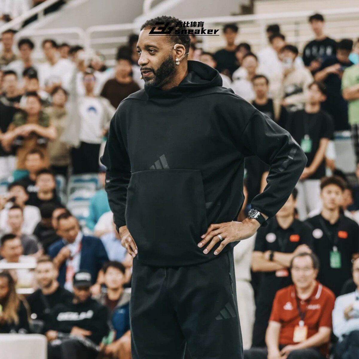 Adidas阿迪达斯ZNE卫衣男款针织运动休闲宽松连帽套头衫JE7537图片