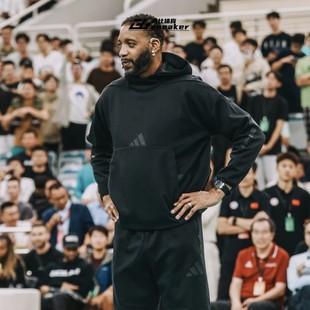 Adidas阿迪达斯ZNE卫衣男款针织运动休闲宽松连帽套头衫JE7537