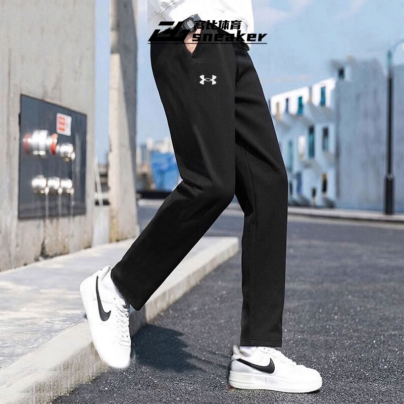 UA安德玛针织长裤男子直筒健身跑步训练宽松运动裤23600703-001