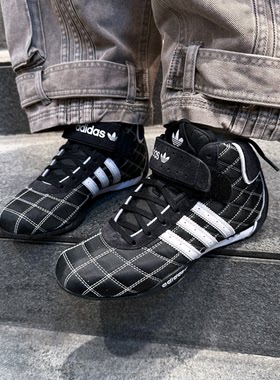 阿迪达斯三叶草ADIRACER男女经典赛车中高帮休闲运动鞋JH8733