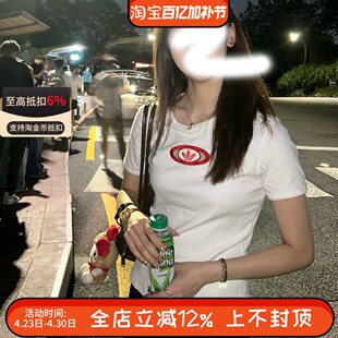 Adidas三叶草 女子潮流修身针织圆领短袖T恤 KA2686 KA2687