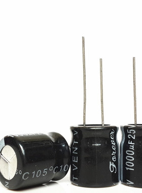 全新台产长寿命电源 电解电容 25V1000UF 1000UF25V 矮体积 13*16