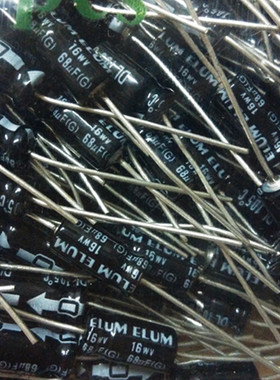全新原装ELUM 胆机阴极 轴向卧式 电解电容 16V68UF 68UF16V 6*13