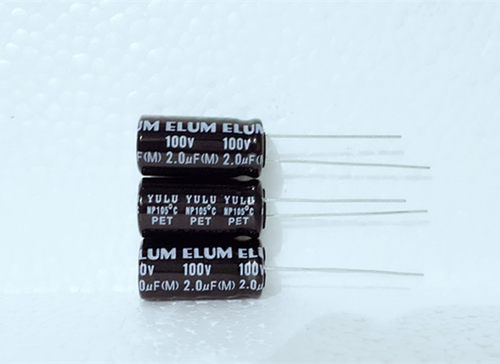 原装ELUM高中音分频 无极NP 电解电容 100V2.0UF 2.0UF100V 10*20