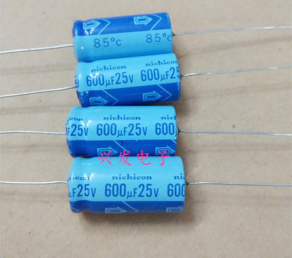 25V600UF 600UF25V日本尼吉康胆机轴向卧式电解电容 13*25