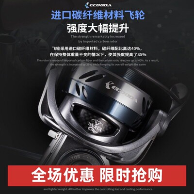 伊酷达 海德拉 高速比远投轮波爬海钓船钓纺车轮刀鲅大物黄鲣打牛