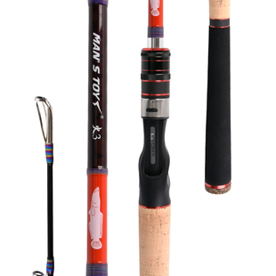 科尼路亚竿男玩火3代雷强竿打黑专用XH超硬中雷枪柄黑鱼杆锚鱼竿