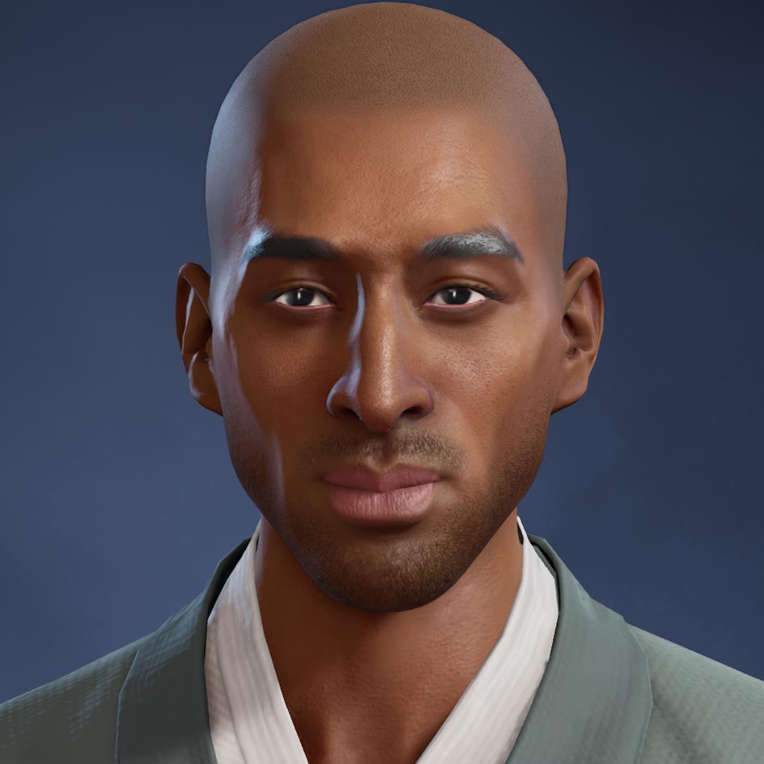 永劫无间捏脸数据 李寻欢男脸型 黑曼巴 牢大科比 正常+大笑 国服