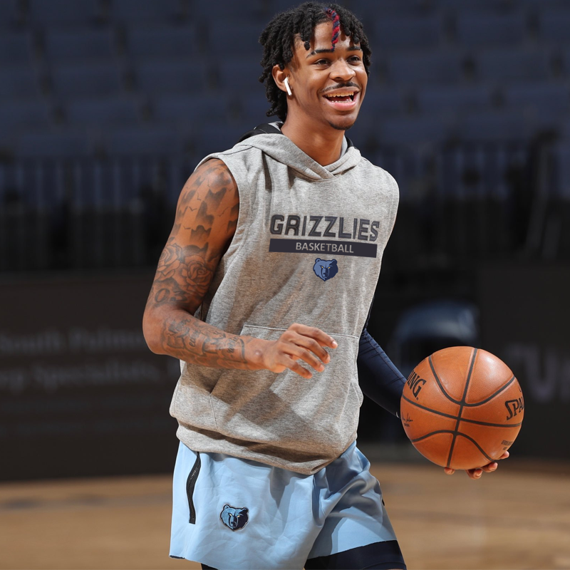 莫兰特同款训练服帽衫篮球运动