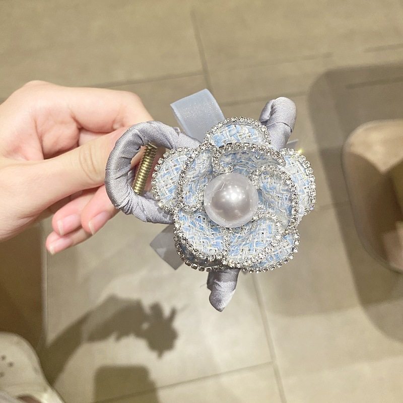 韩国小香风山茶花贝珠发绳高级感新款轻奢时尚精致发夹扭扭夹高级,饰品/流行首饰/时尚饰品新,民族风发饰,淘宝优惠券,粉丝福利购,淘宝优惠卷