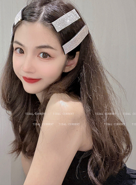 水钻BB发夹女闪钻高光边夹子日韩网红ins刘海碎发夹气质发卡发饰
