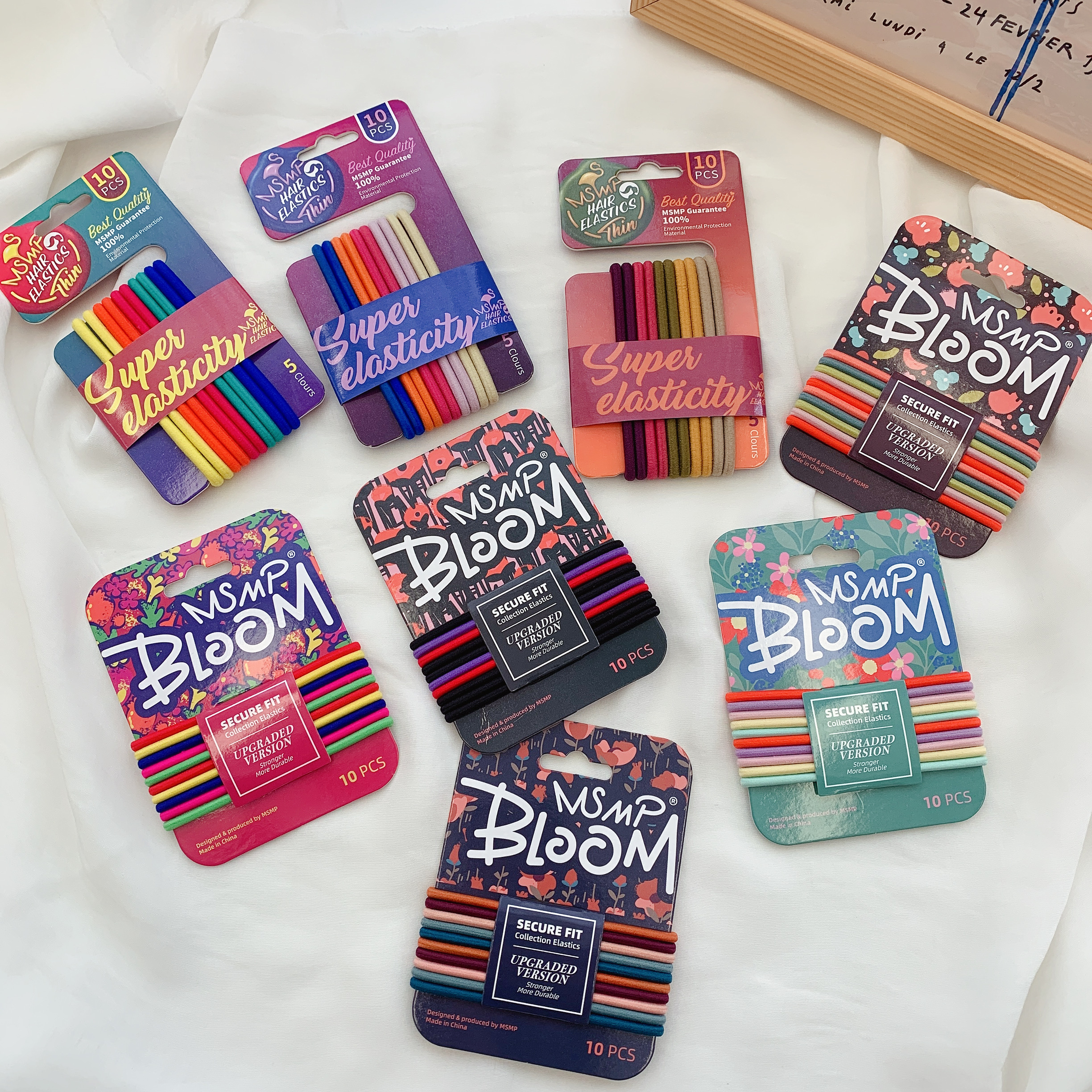 森系头绳橡皮筋高弹力耐用糖果色