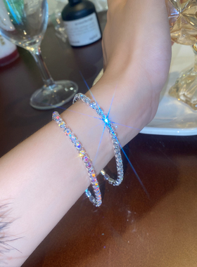 超闪彩色满钻精致手链