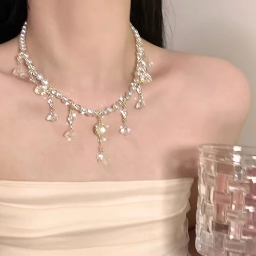 古风汉服水滴流苏项链