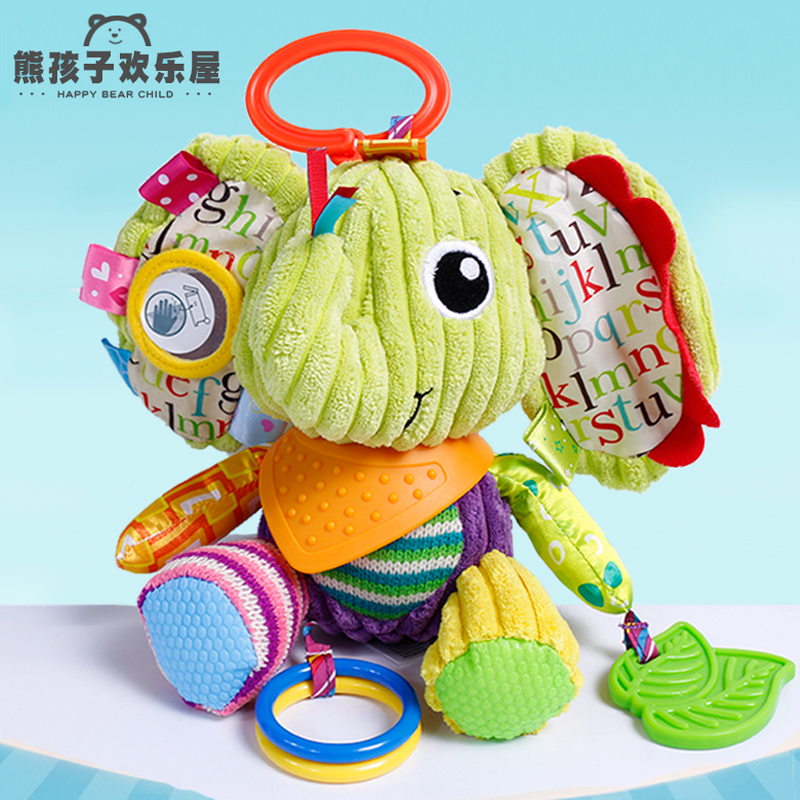 3-6个月带牙胶哄睡公仔布偶玩具