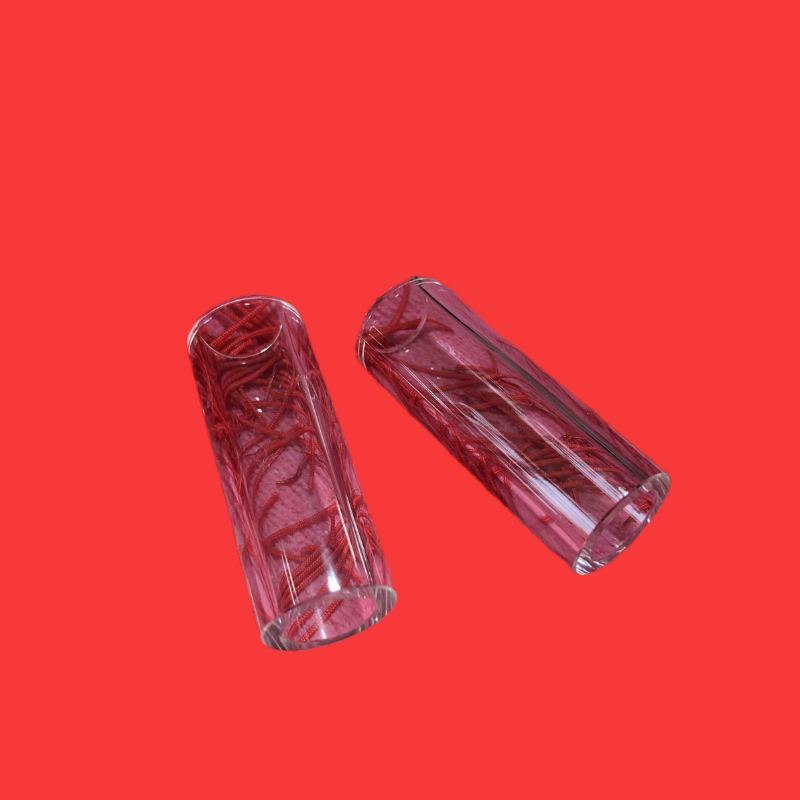 水晶磨制管材；大号舍利瓶百忍堂水晶张延铜监制结缘赠送舍利子