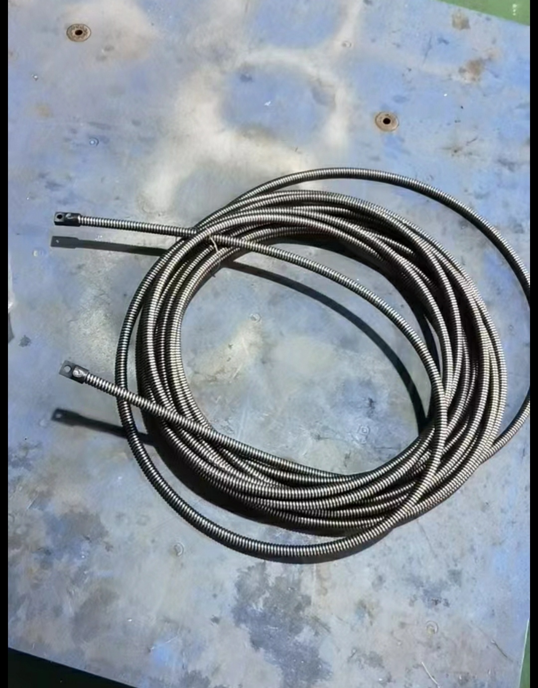 全自动进退下水道管道疏通机实心弹簧15米直径13毫米