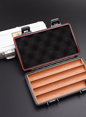 GRUS格律斯雪茄盒便携式进口雪松木随身保湿迷你3/4/支装雪茄工具