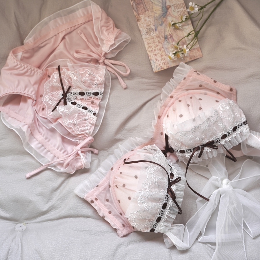 可爱蕾丝蝴蝶结少女内衣绑带内裤