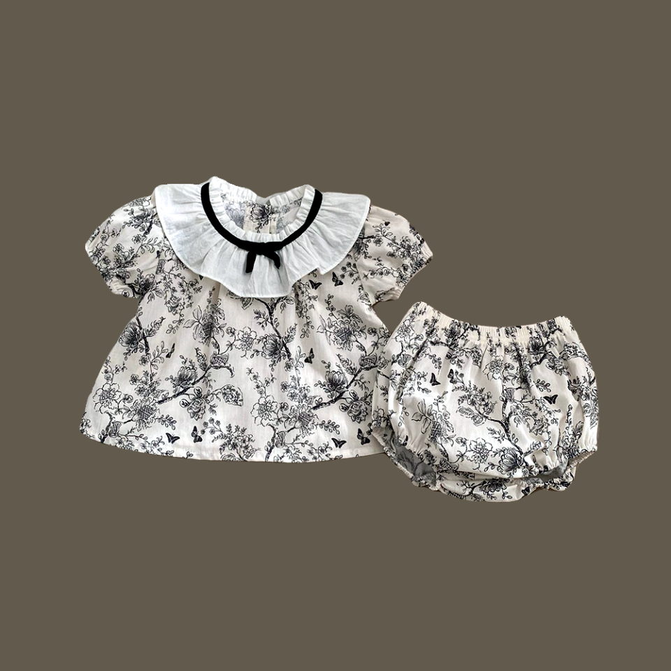 女宝宝衣服夏季套装洋气公主古风甜美可爱上衣短裤两件套婴儿夏装,童装/婴儿装/亲子装,套装,淘宝优惠券,粉丝福利购,淘宝优惠卷