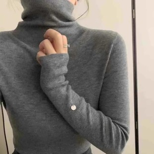 100%羊毛高领针织衫 bi入款 女软糯质感打底上衣 经典 实体店同款