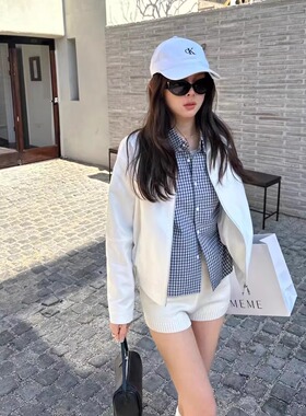 Second韩校艺术生/慵懒松弛感翻领夹克外套上衣2026新款大梦正版