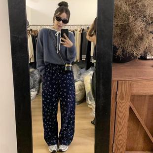 BEE 慵懒治愈系印花卡通松紧腰舒适慵懒休闲裤 加绒升级版 kitty裤