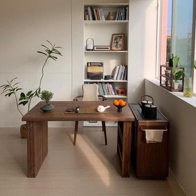 新中式北美黑胡桃实木茶桌