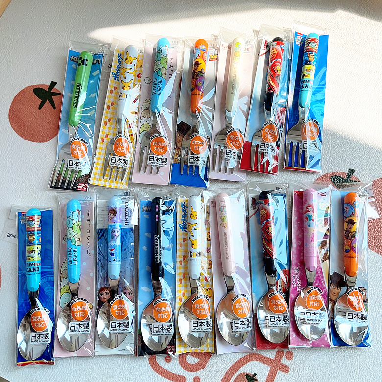 SKATER迪士尼卡通勺子叉子