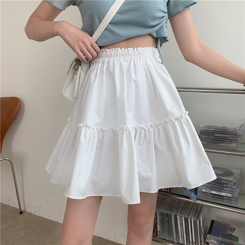 A-line short skirt with beautiful crotch covering temperament