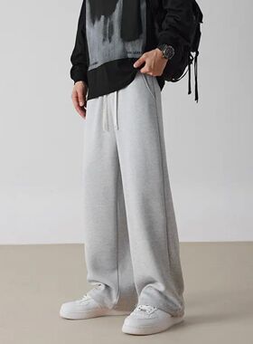 P12K151曼巴棉复合300克厚款直筒黑色浅灰色M5XL