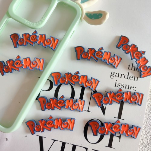 散货F40 宝可梦字牌 Diy奶油胶滴胶配件 宝可梦配件