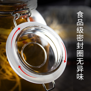 泡酒玻璃瓶专用酒瓶子密封自酿杨梅子青梅酒罐子5斤装6加厚空酒缸