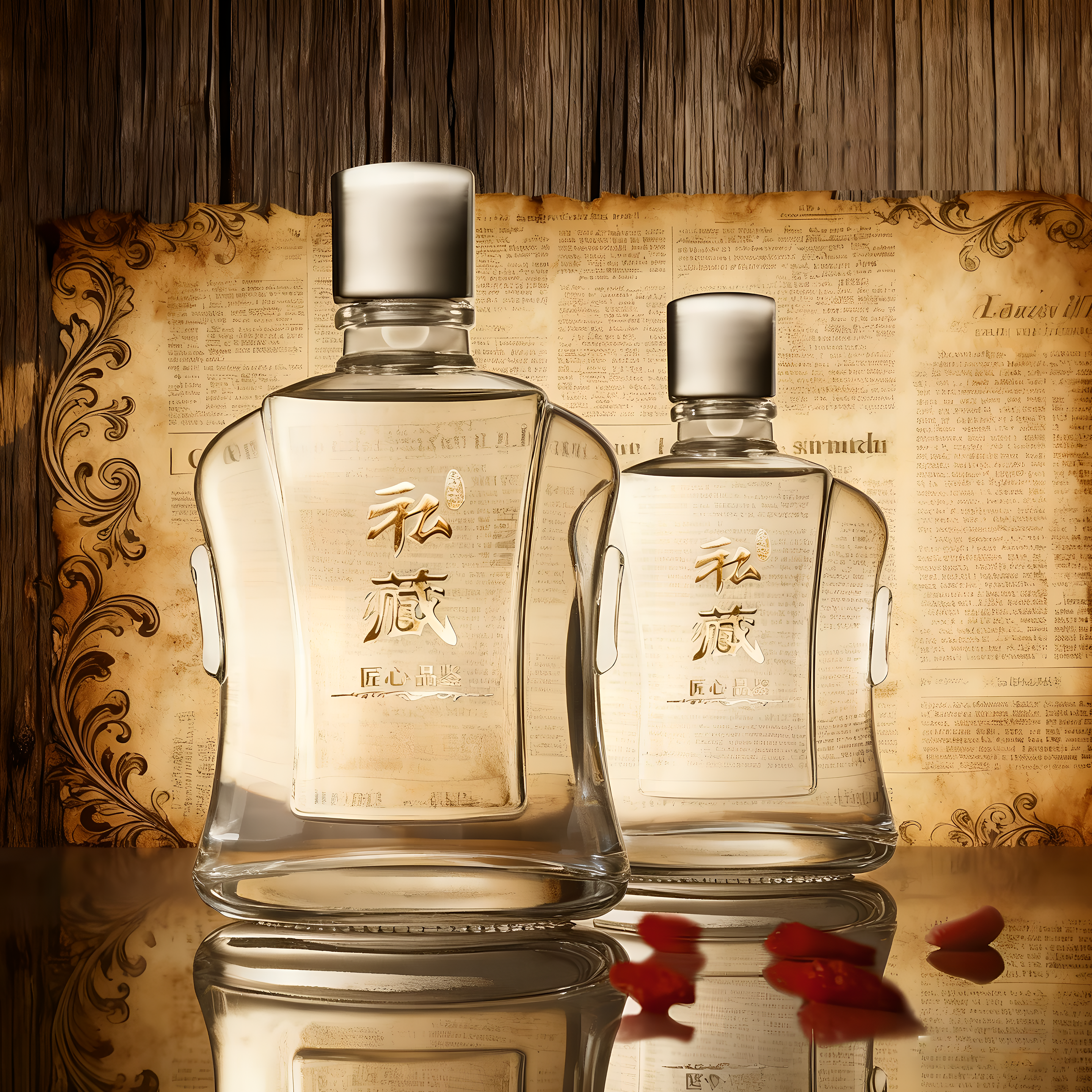 玻璃空酒瓶可定制破损补发密封好